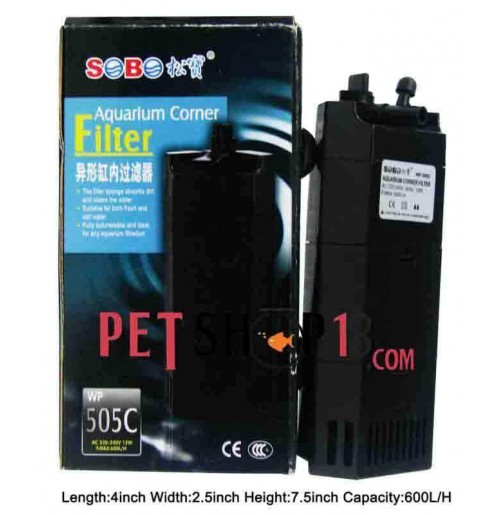 Sobo Aquarium Corner Filter WP 505C